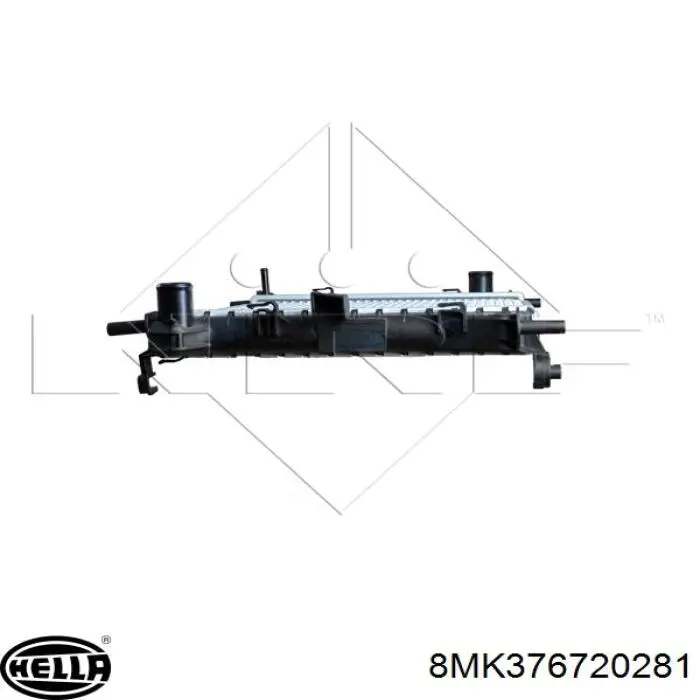 8MK 376 720-281 HELLA radiador refrigeración del motor