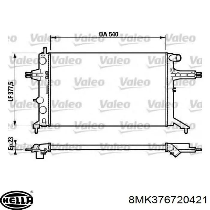 Comprar 1300187 Opel Radiador de auto