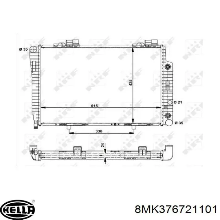 Radiador 59102 NRF