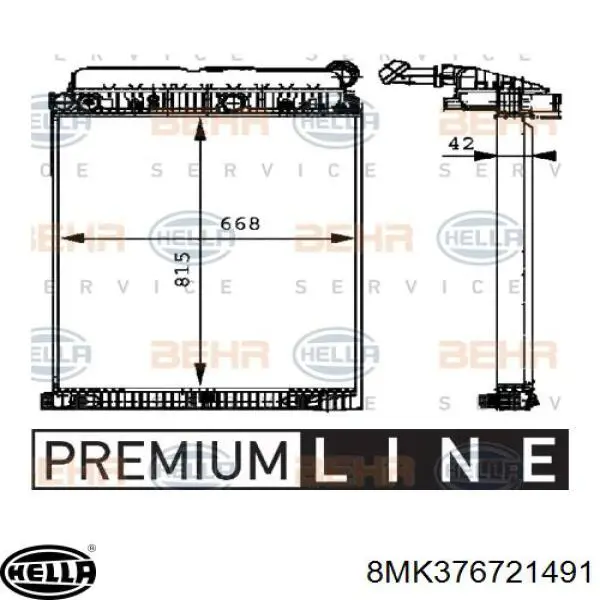 Radiador A9425001203 Mercedes