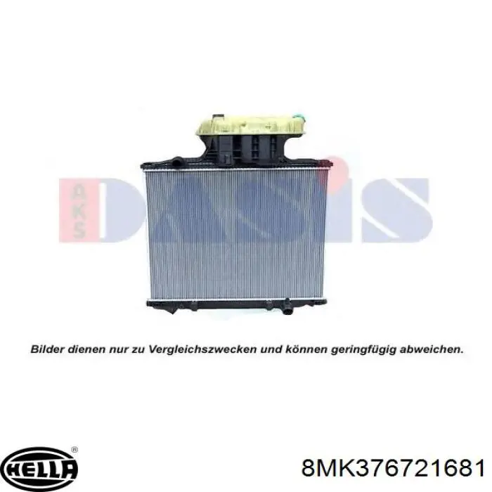 Radiador refrigeración del motor HELLA 8MK376721681