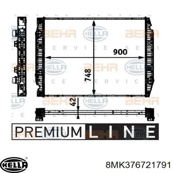 Radiador 504011119 Iveco