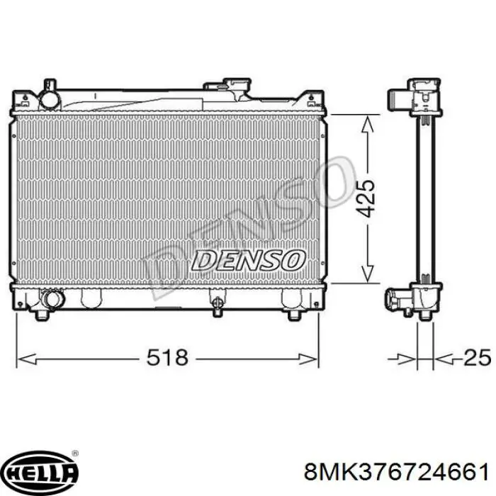 Radiador 1770077E20 Suzuki