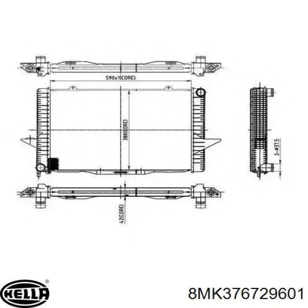 Comprar D7V013TT Thermotec Radiador de auto