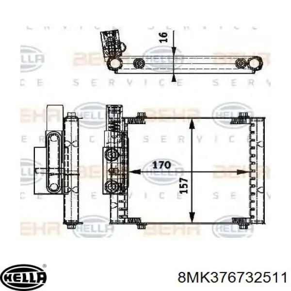 4F0121251AE VAG Refrigeración del motor