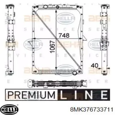 8MK376733711 HELLA Refrigeración del motor