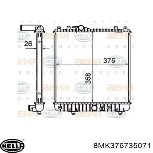 550308A2 Polcar radiador refrigeración del motor