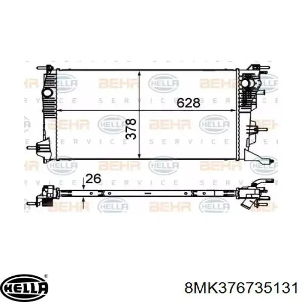 Água radiador Renault (RVI) 214105378R precio, desde 82,58 EUR