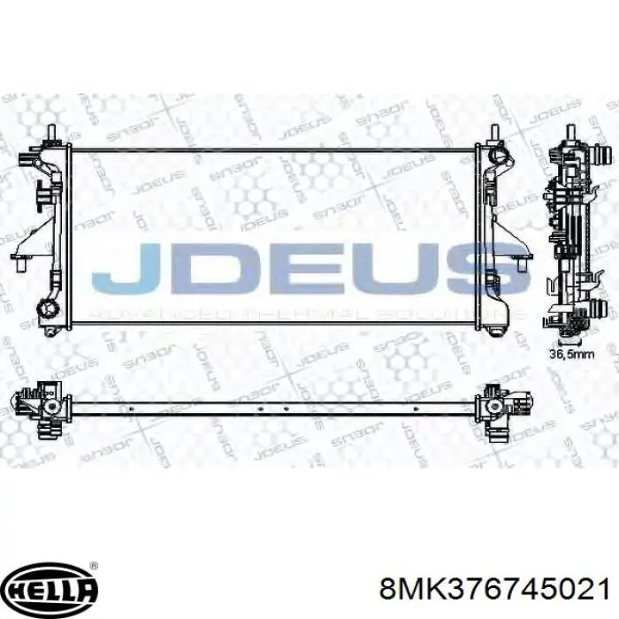 Comprar 1691074780 Peugeot/Citroen Radiador de auto