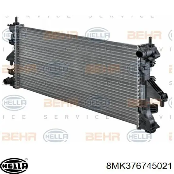 8MK376745021 HELLA radiador