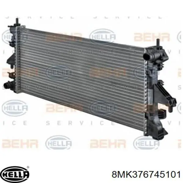 8MK376745101 HELLA radiador