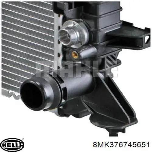Radiador 9A712125101 VAG