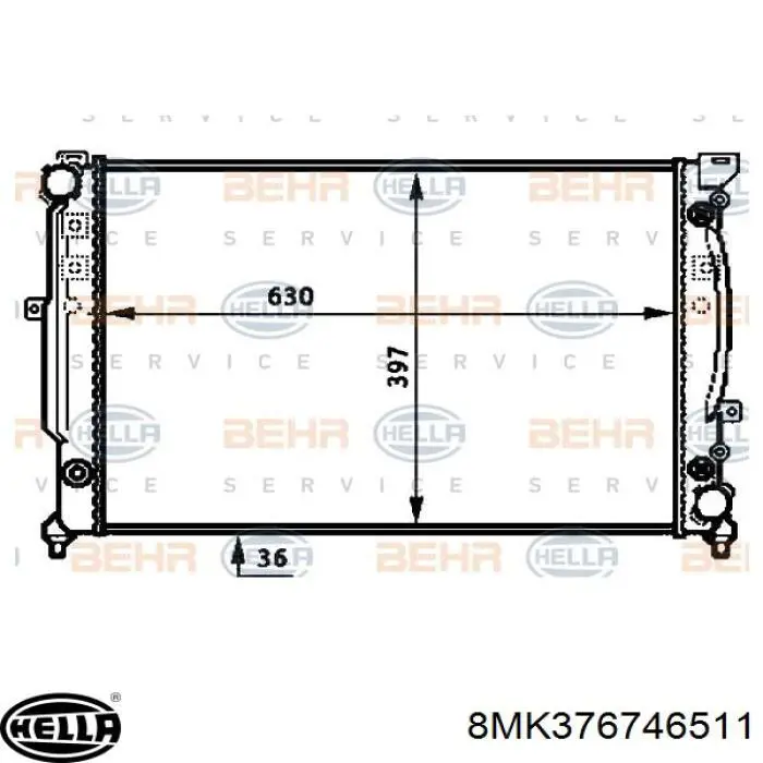 Radiador de refrigeración del motor derecho Nissens 60873 precio, desde 218,91 EUR
