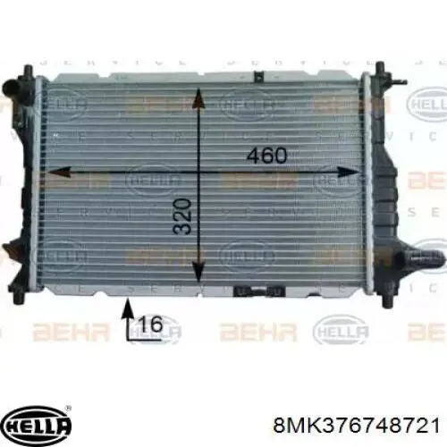 Comprar 96591475 General Motors Radiador de auto