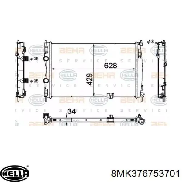 Água radiador Nissan/Infiniti 21410JD71B precio, desde 108,56 EUR