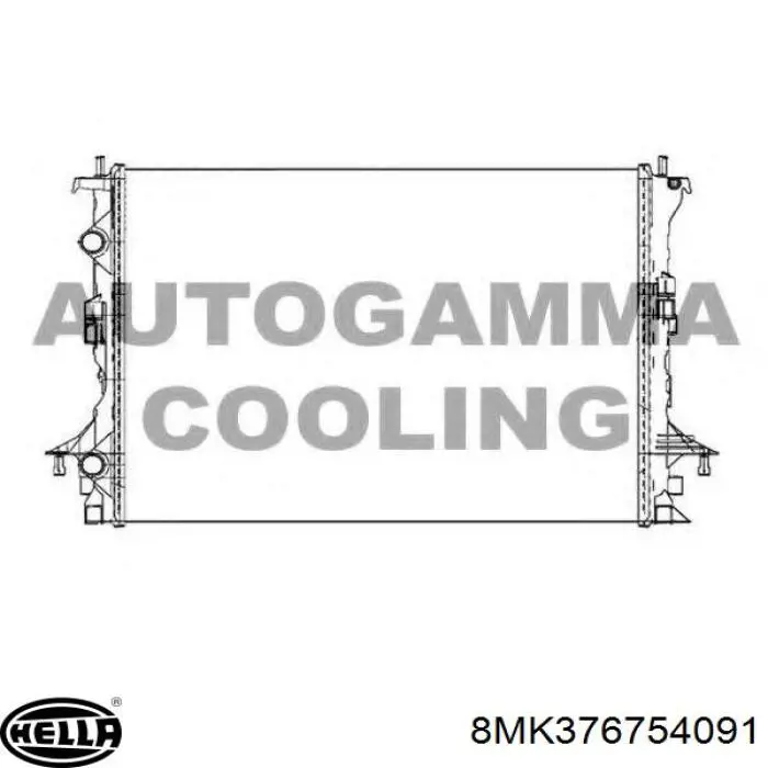 Radiador de água Renault (RVI) 8200433512