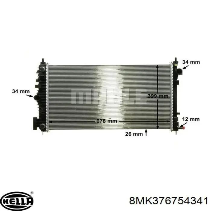 21800 General Motors radiador