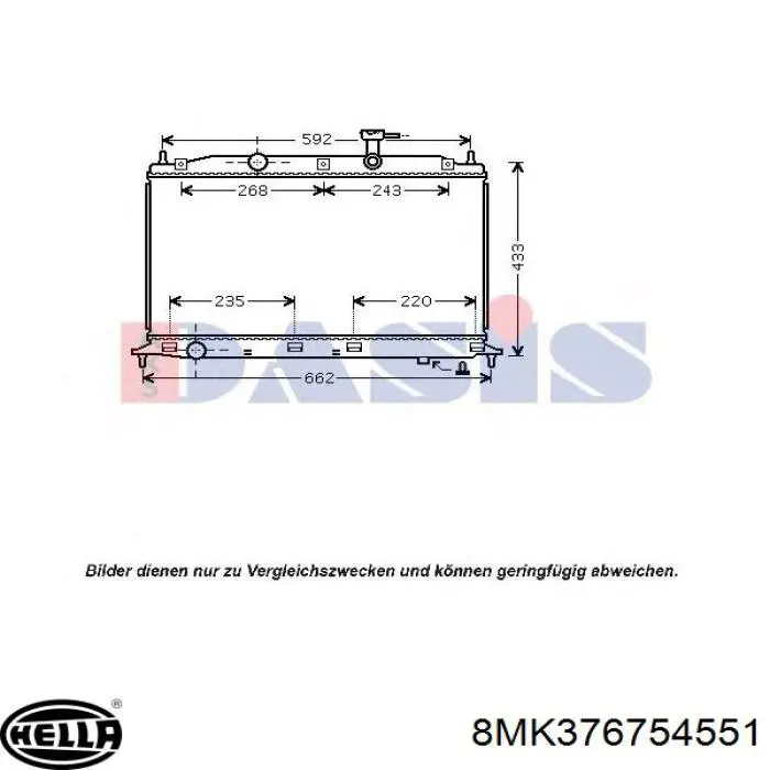 Radiador S253101E001 Hyundai/Kia