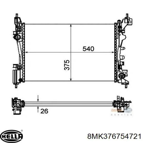 Comprar 51790709 Peugeot/Citroen Radiador de auto