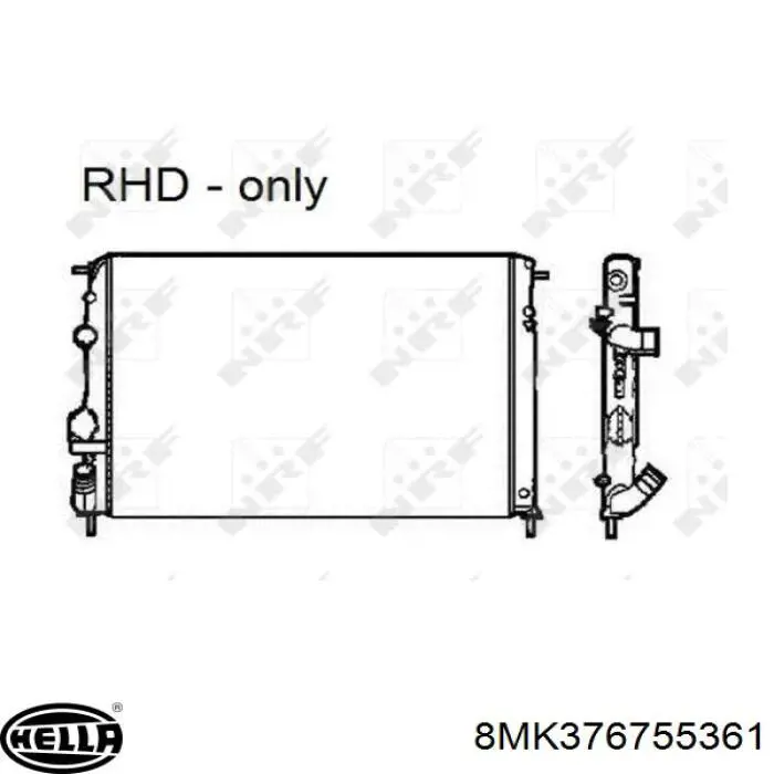 8200189286 Renault (RVI) radiador