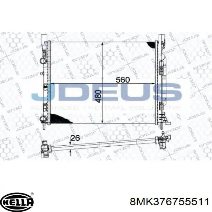 Água radiador Diederichs DCM2959 precio, desde 74,28 EUR