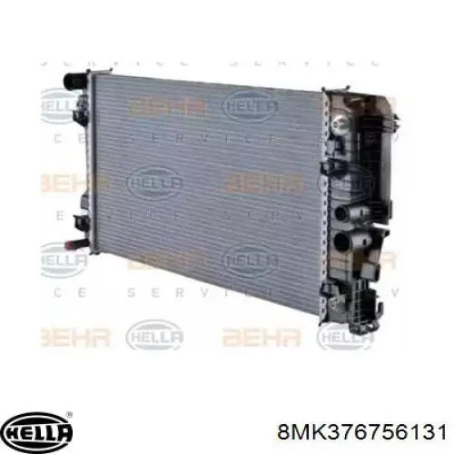 8MK376756131 HELLA radiador refrigeración del motor