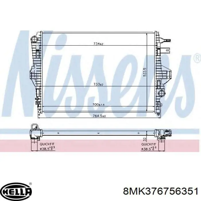 Comprar CR1184000P Mahle Original Radiador de auto