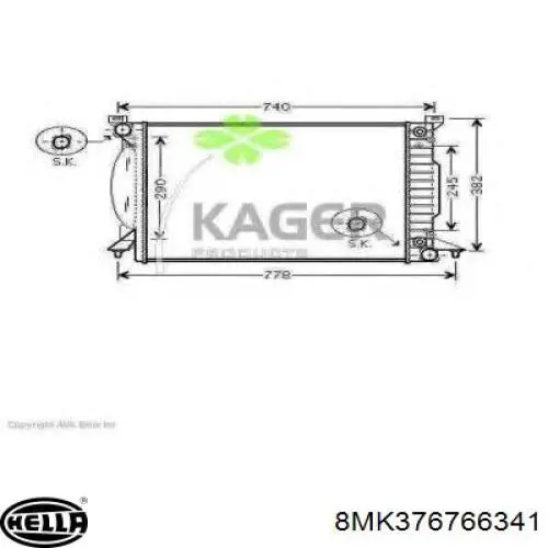 8E0121251Q VAG Refrigeración del motor