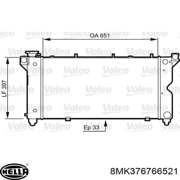 Comprar 04682976AC Chrysler Radiador de auto