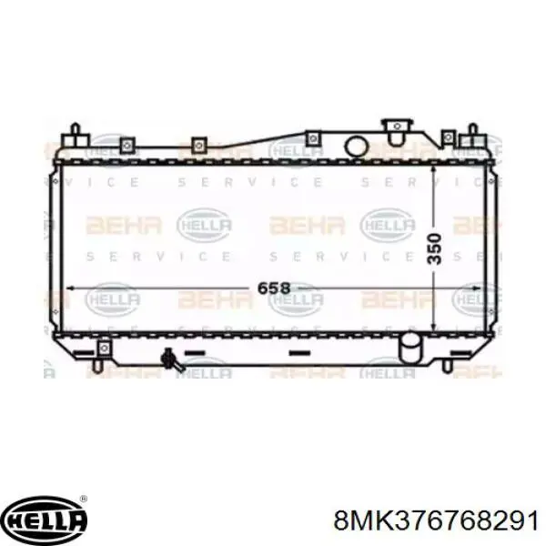 Radiador 3825082 Polcar