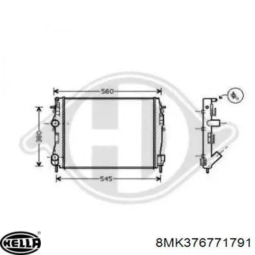 Água radiador Renault (RVI) 8660000490 precio, desde 78,25 EUR