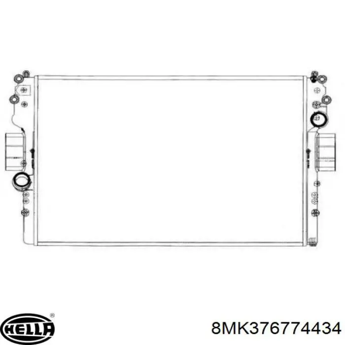 Radiador de água Iveco 504045489