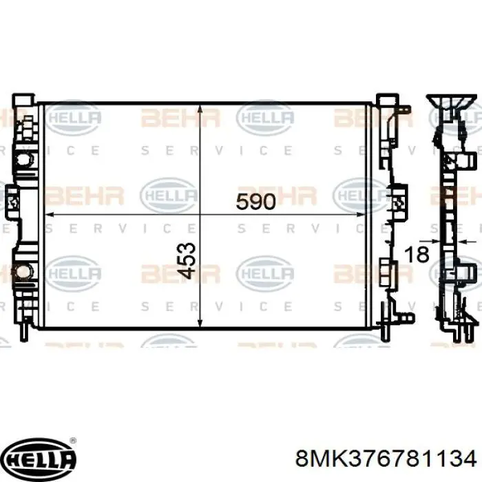 Comprar 8200115541D Renault (RVI) Radiador de auto
