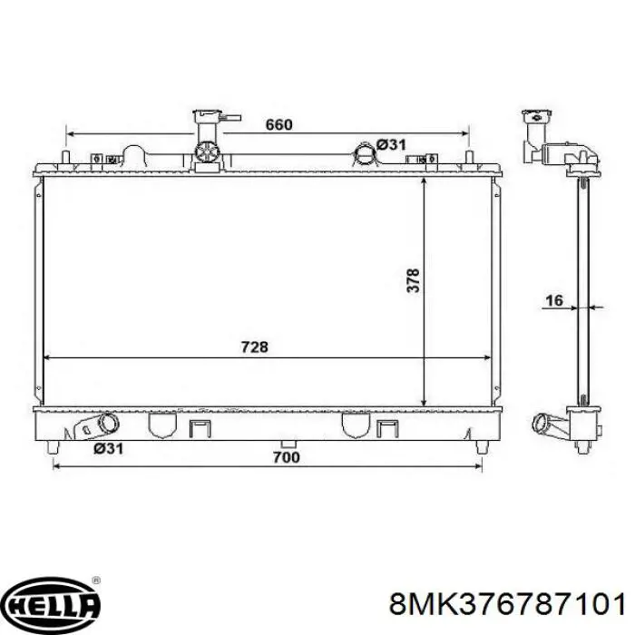 4374785 Ford Refrigeración del motor