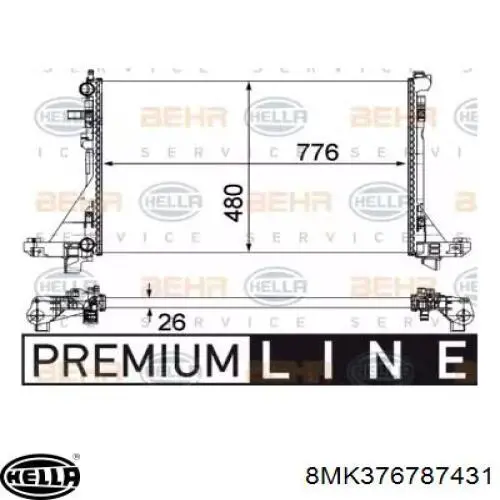 Comprar 214004474R Renault (RVI) Radiador de auto