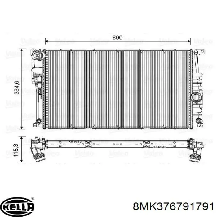350213202300 Magneti Marelli radiador