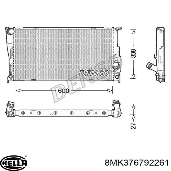 Radiador de água Mahle Original CR1923000P