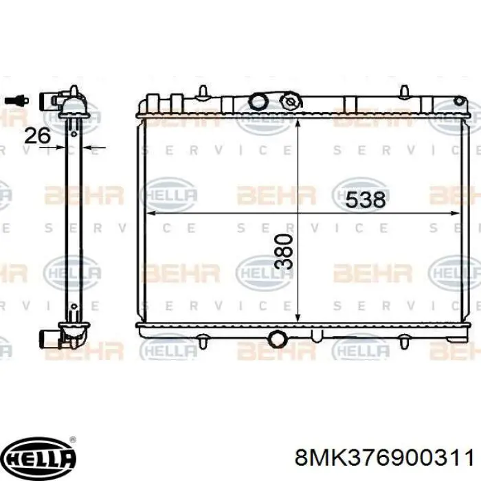 BM1561 Magneti Marelli Refrigeración del motor