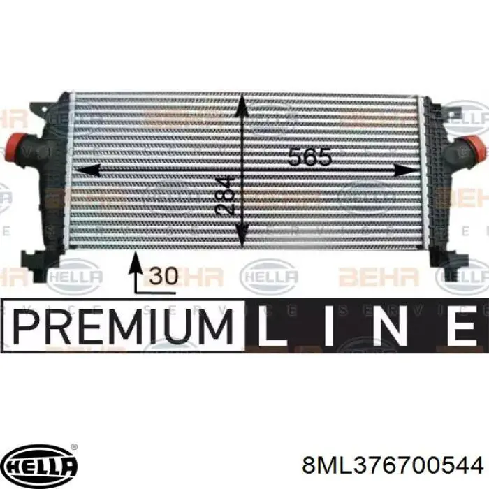 755216E Peugeot/Citroen Radiador de intercooler