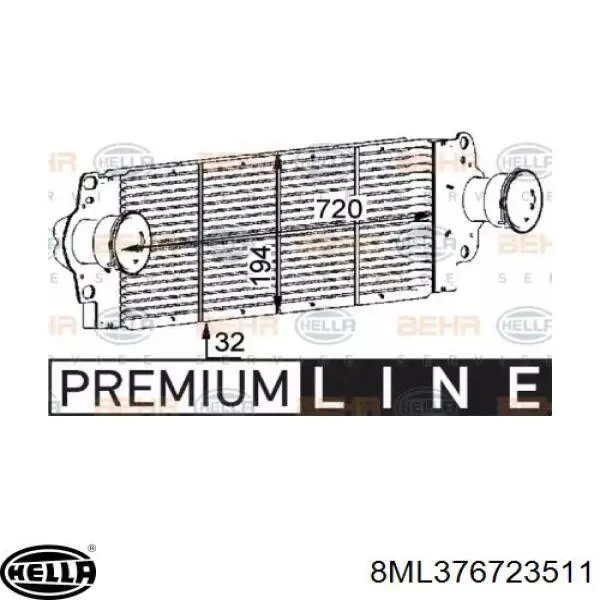 Intercooler 11450802501 Vika