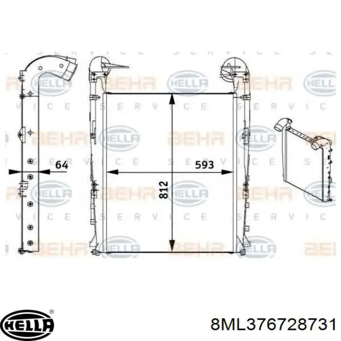 Radiador de aire de admisión Renault (RVI) 7420833583 precio, desde 286,04 EUR