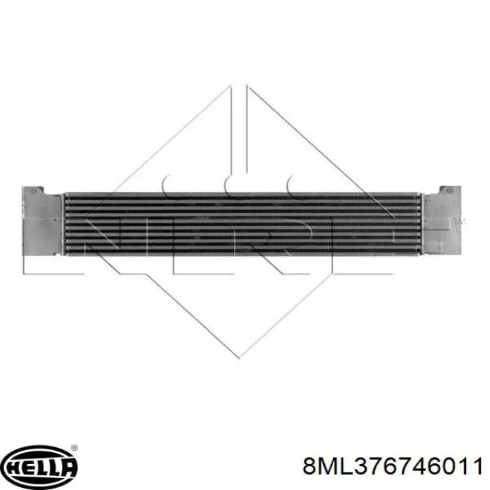 8ML376746011 HELLA Radiador de intercooler