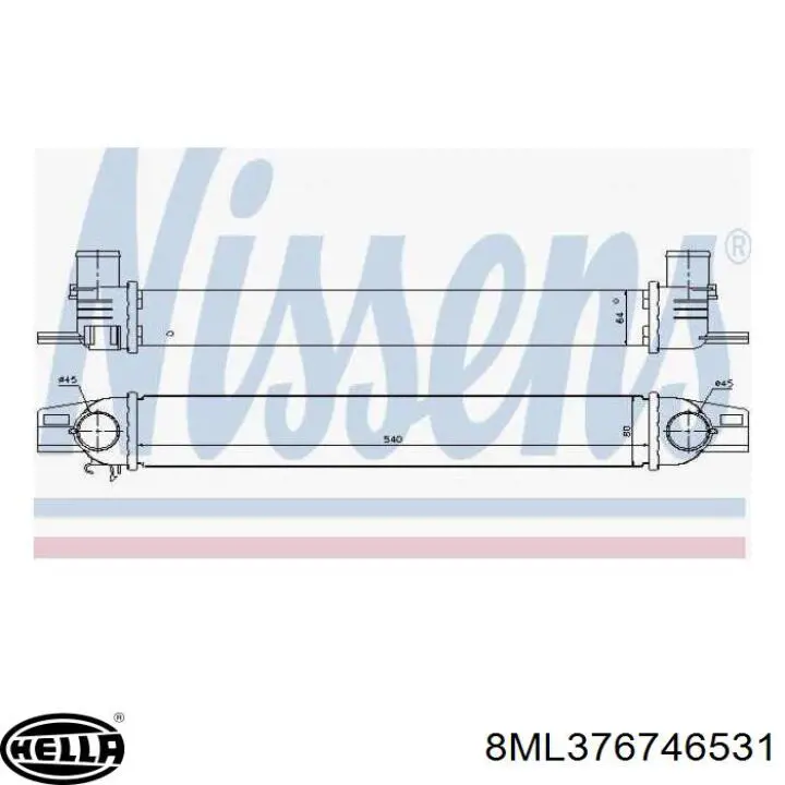 Radiador de aire de admisión Eaclima 36A25028 precio, desde 44,74 EUR