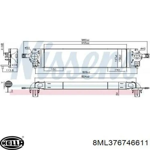 Comprar 144613UC0C Nissan/Infiniti Turbo intercooler