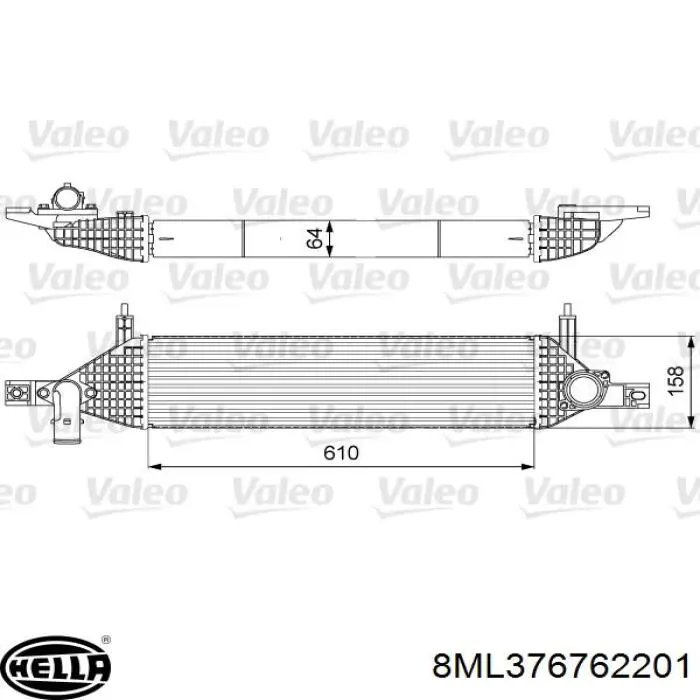 Comprar 14461BB50A Nissan/Infiniti Turbo intercooler