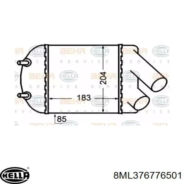 Comprar 7700838130B Renault (RVI) Turbo intercooler