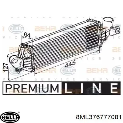 Comprar 8ML376777081 HELLA Turbo intercooler
