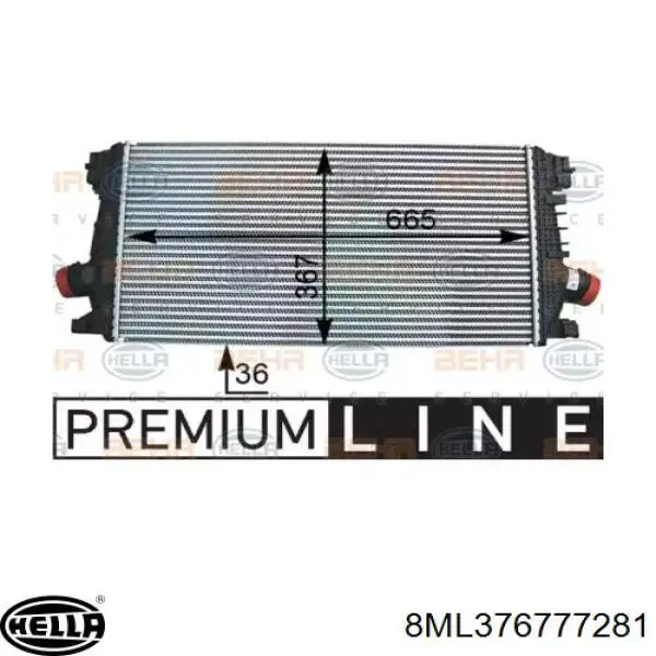 Intercooler 8ML376777281 HELLA