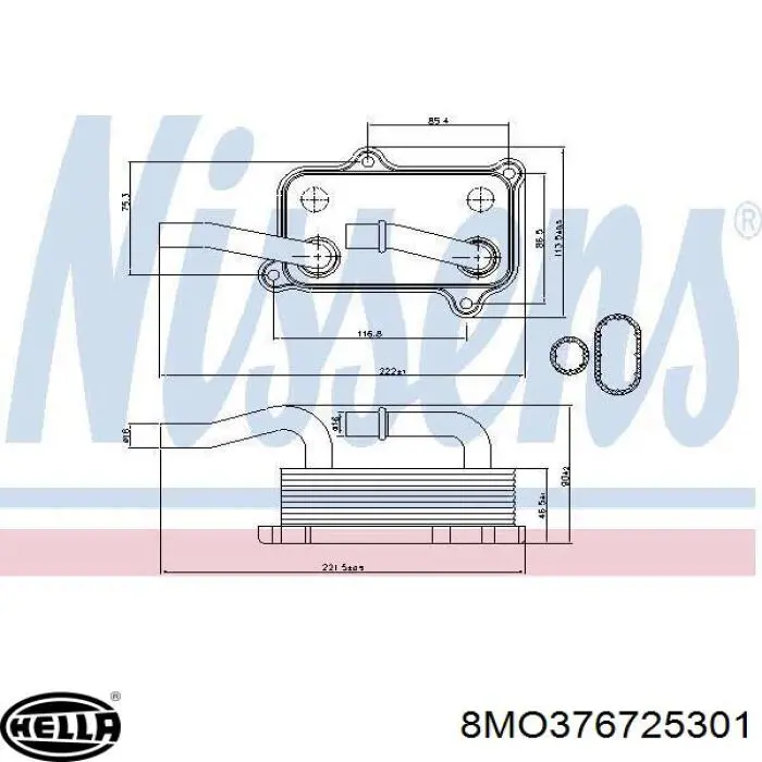 Radiador de aceite Mercedes A1121880301 precio, desde 54,89 EUR