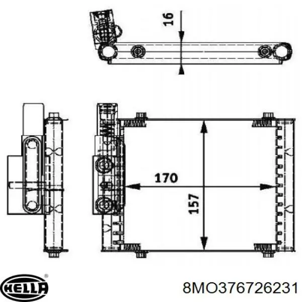 Radiador Enfriador De La Transmision/Caja De Cambios para Audi A6 (4B, C5)